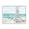 Stupell Industries Snowy Christmas Tree Beach Shore Framed Giclee Art